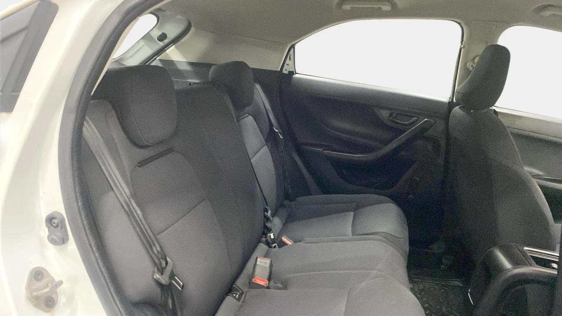 Rear seat interior of a Tata Nexon