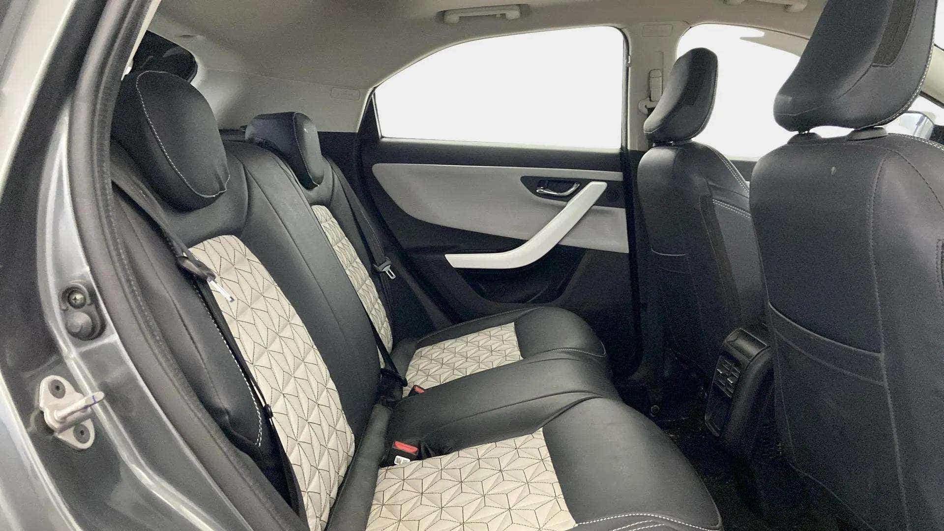 Rear seat view of a Tata Nexon 2017-2023
