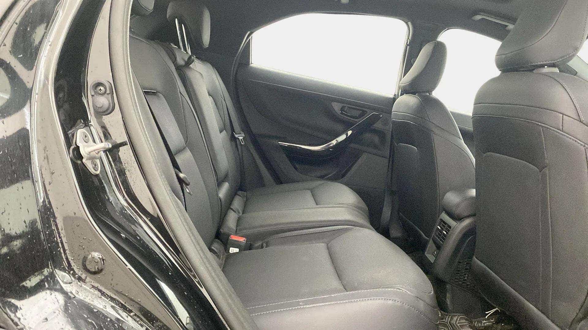 Rear seat interior of a Tata Nexon