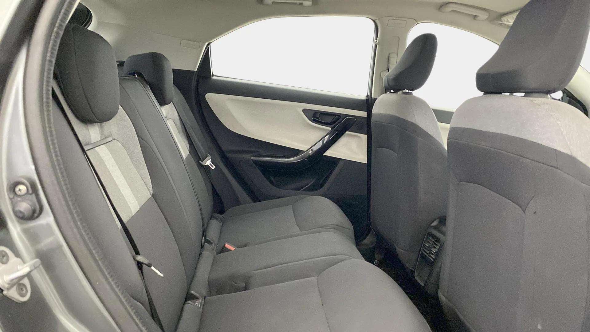 Rear seat interior of a Tata Nexon