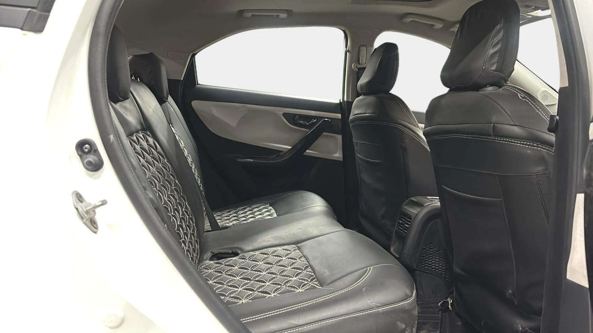 Rear seat view of a Tata Nexon