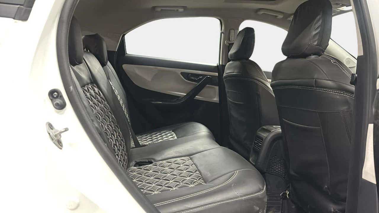 Rear seat view of a Tata Nexon