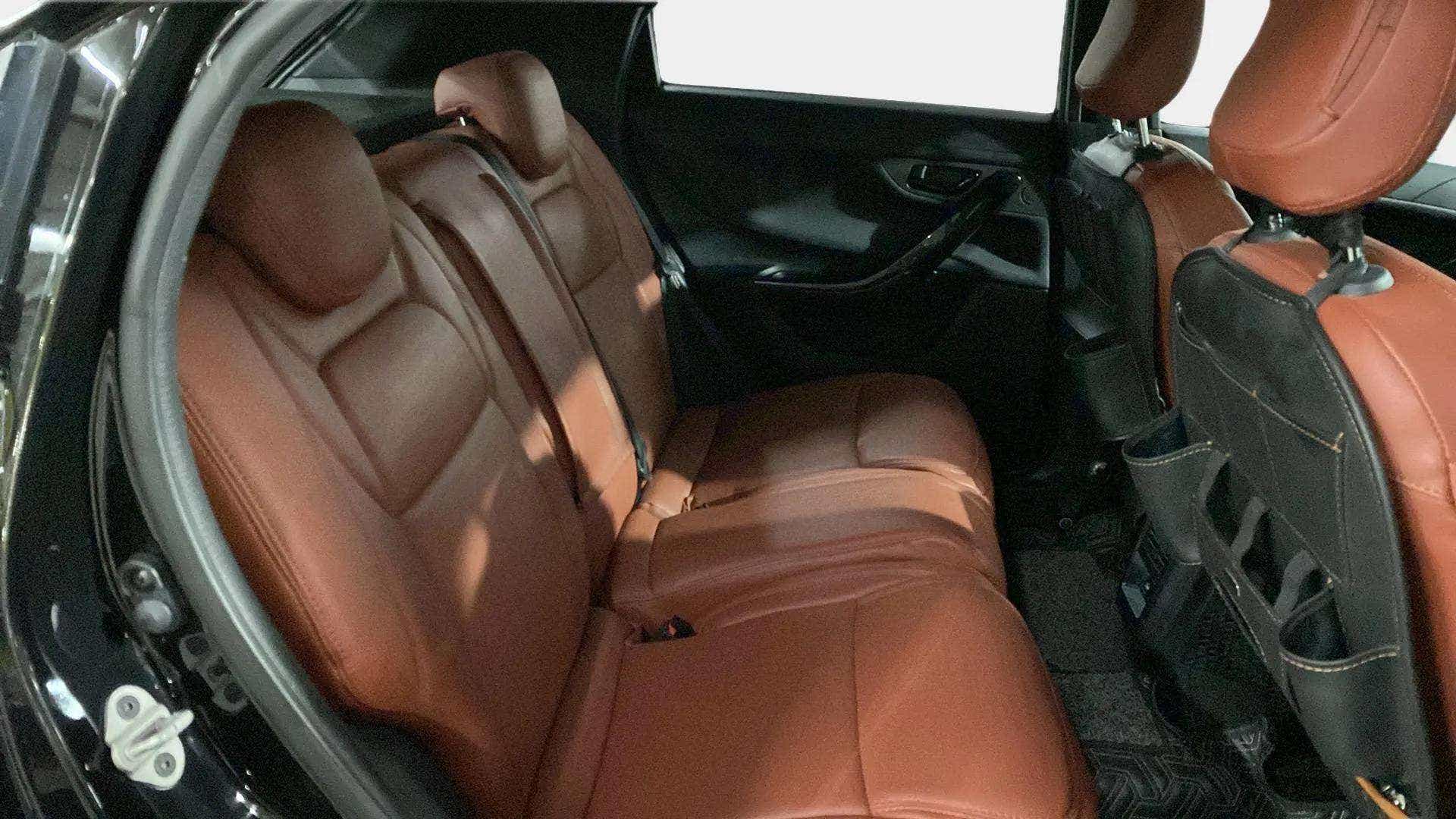 Rear passenger seats of a Tata Nexon