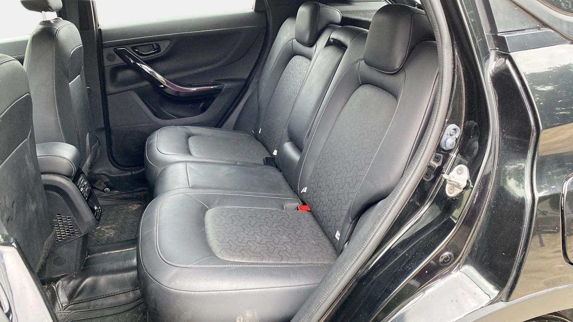 Rear seat area of a Tata Nexon 2017-2023