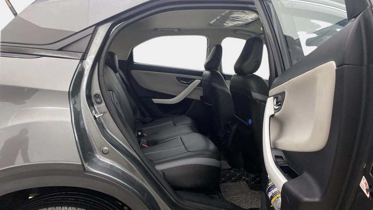 Rear seat area of a Tata Nexon