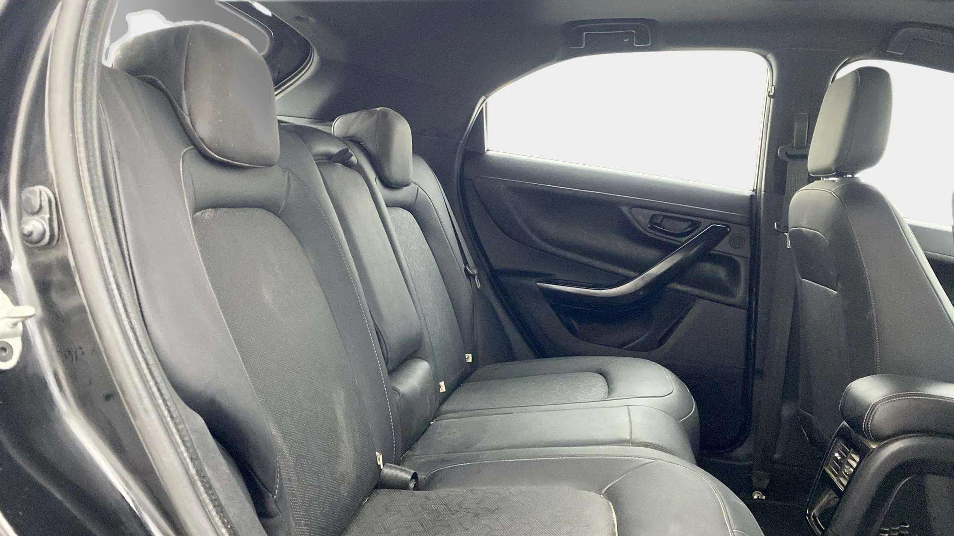 Rear seat area of a Tata Nexon 2017-2023
