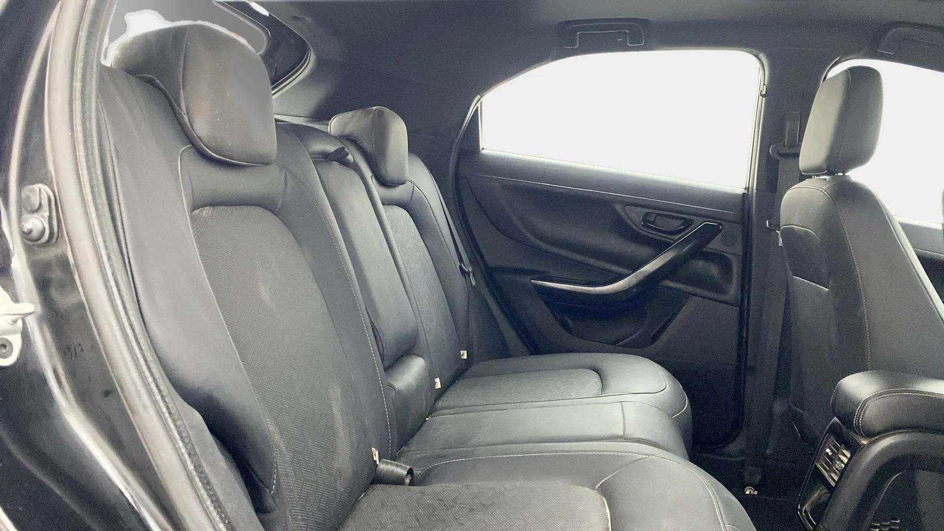 Rear seat area of a Tata Nexon 2017-2023