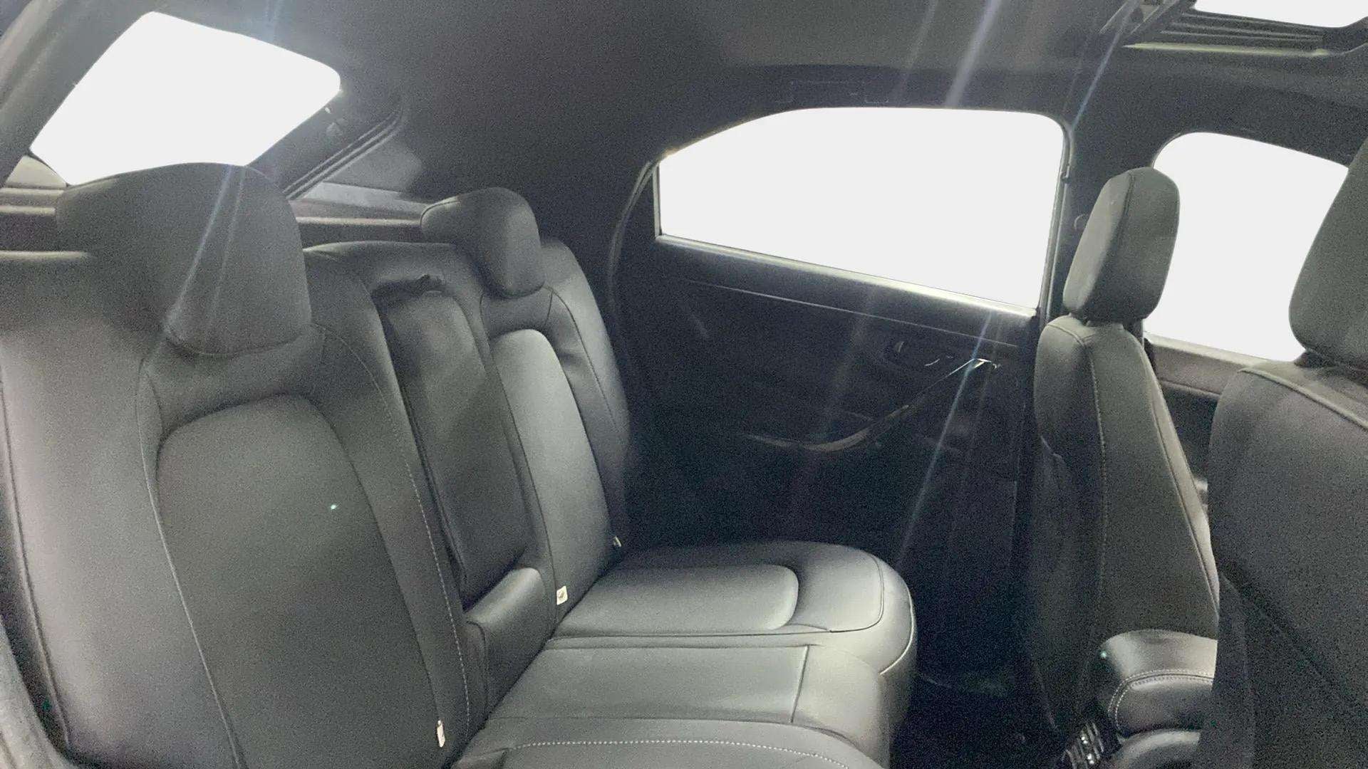 Rear seat and interior view of a Tata Nexon 2017-2023