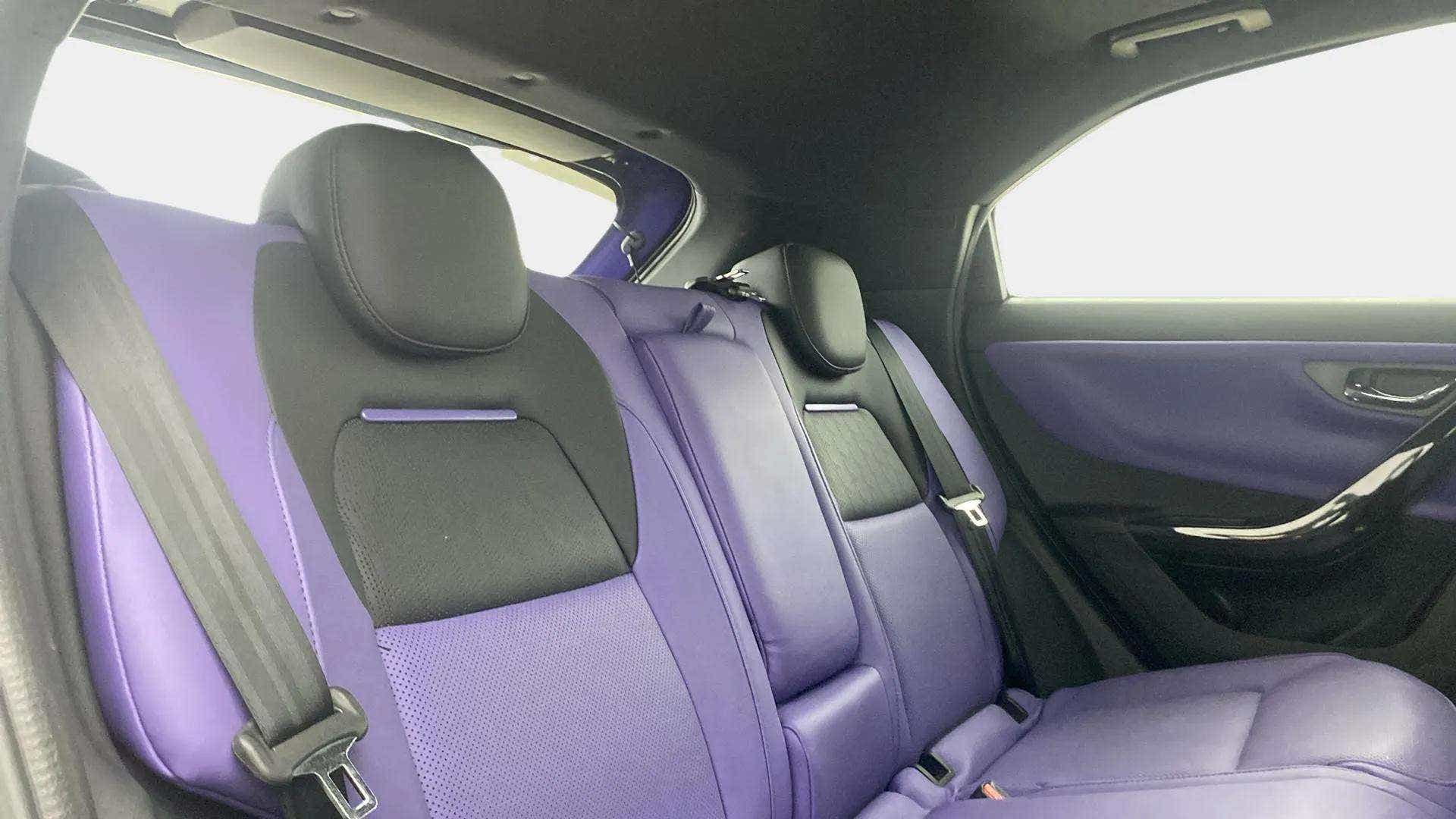 Rear seat view of a Tata Nexon