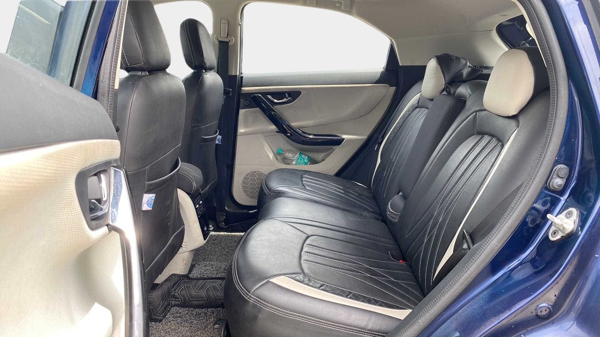Rear seat area of a Tata Nexon 2017-2023