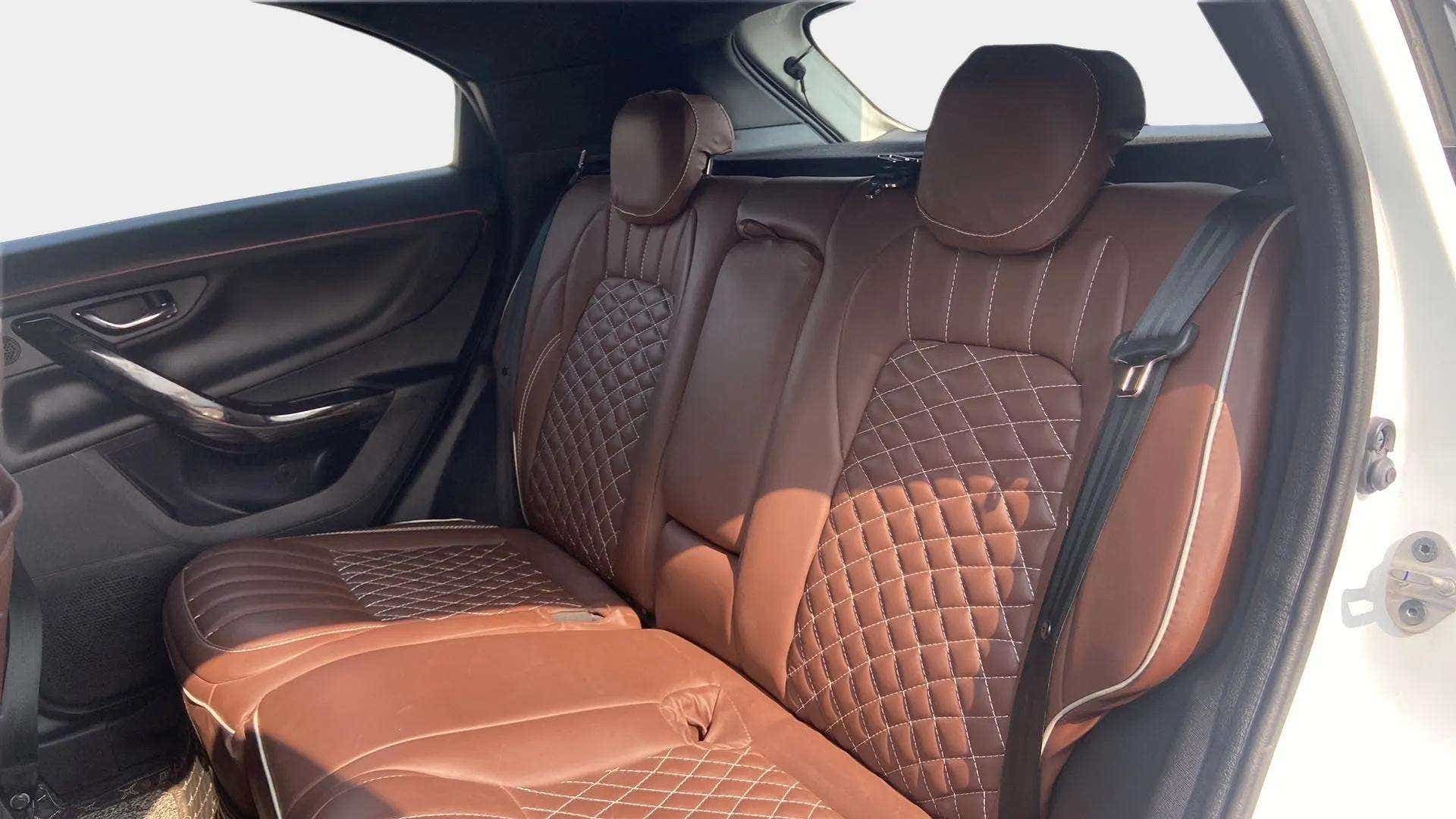 Rear seat view of a Tata Nexon 2017-2023