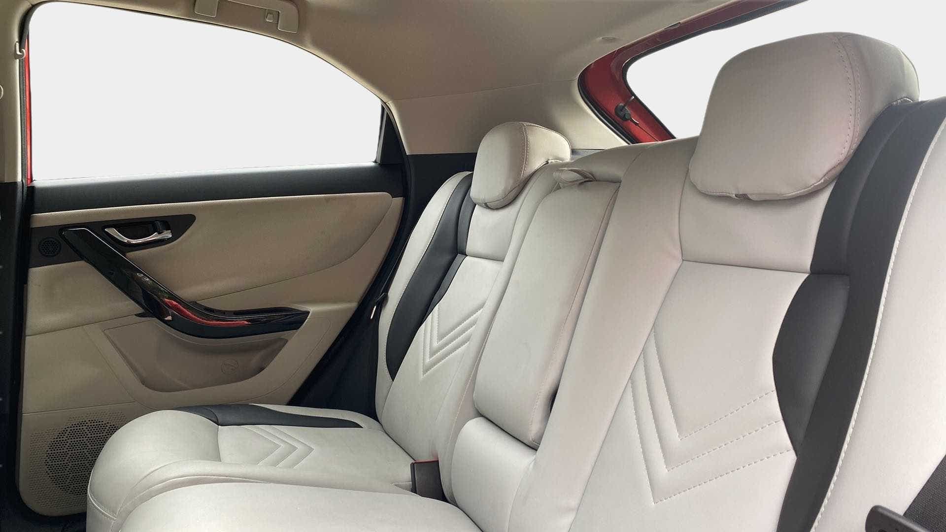 Rear seat view of a Tata Nexon 2017-2023