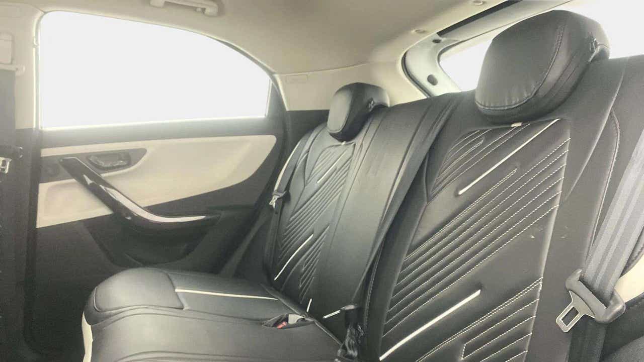 Rear seat view of a Tata Nexon