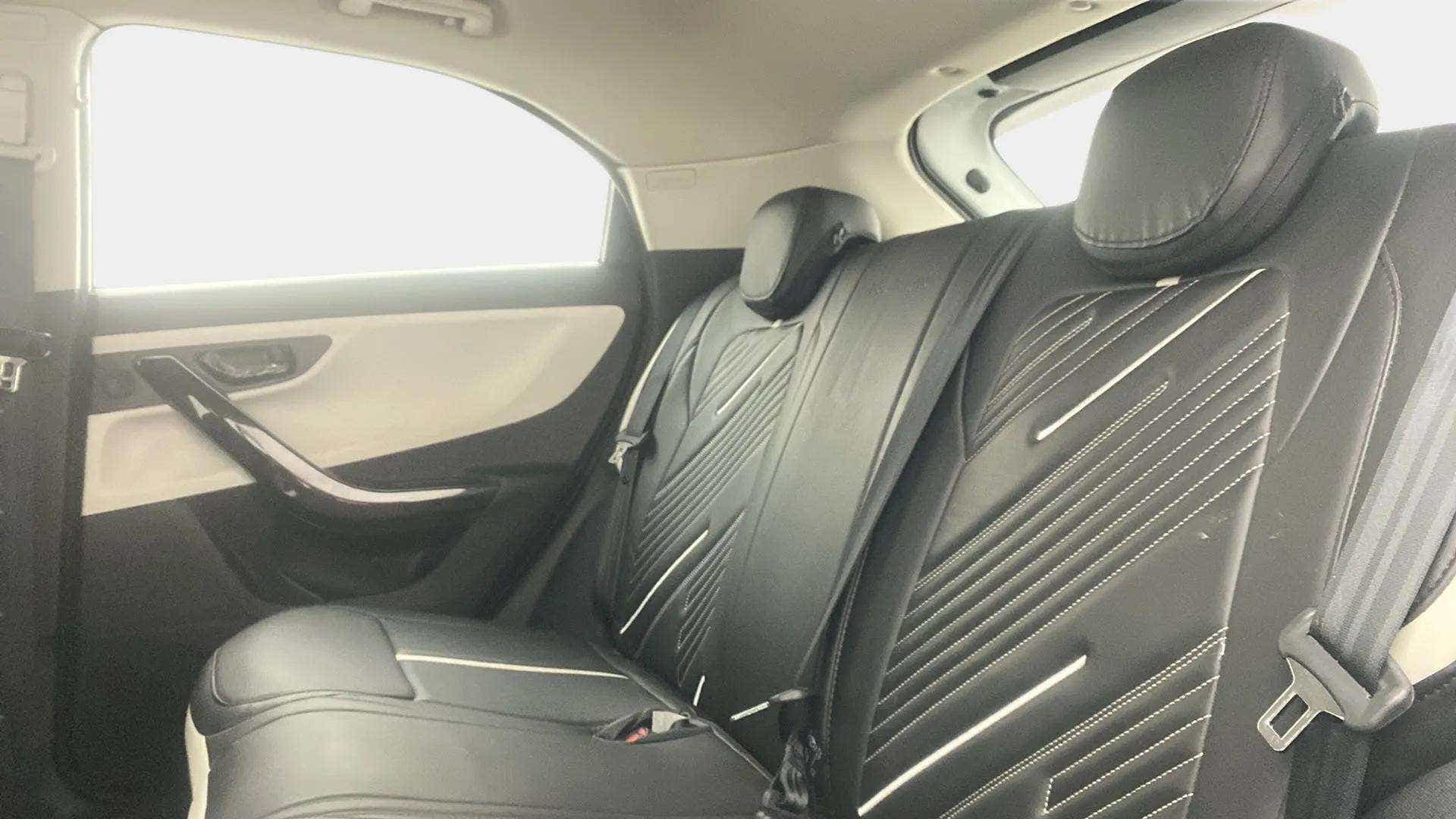 Rear seat view of a Tata Nexon