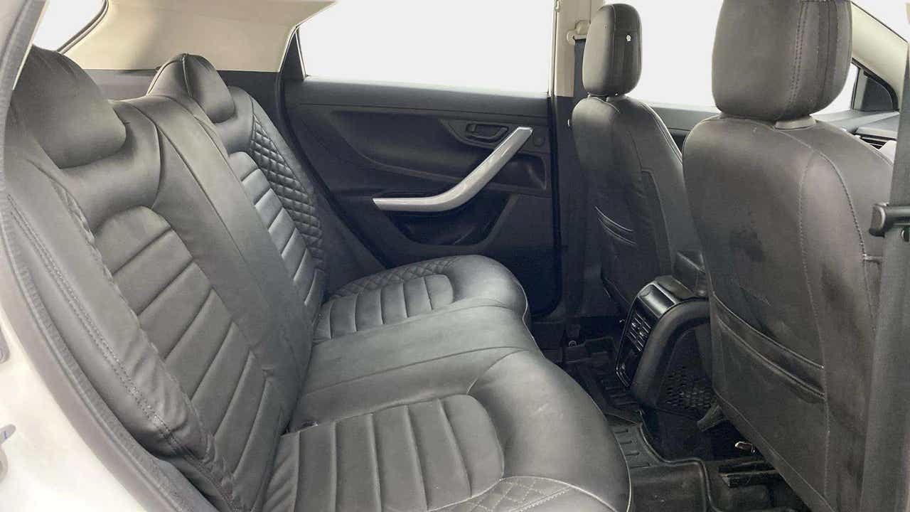 Rear seat and interior view of a Tata Nexon 2017-2023