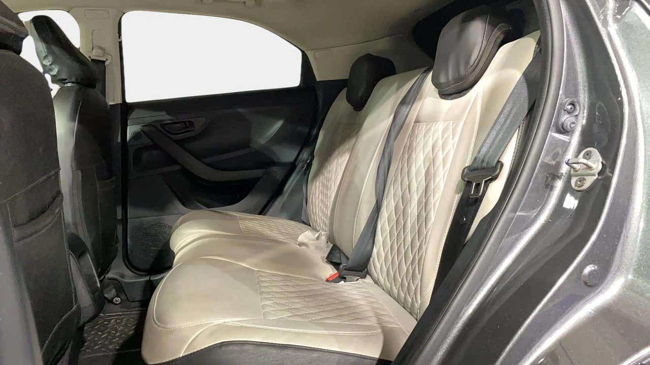 Rear seat interior of a Tata Nexon