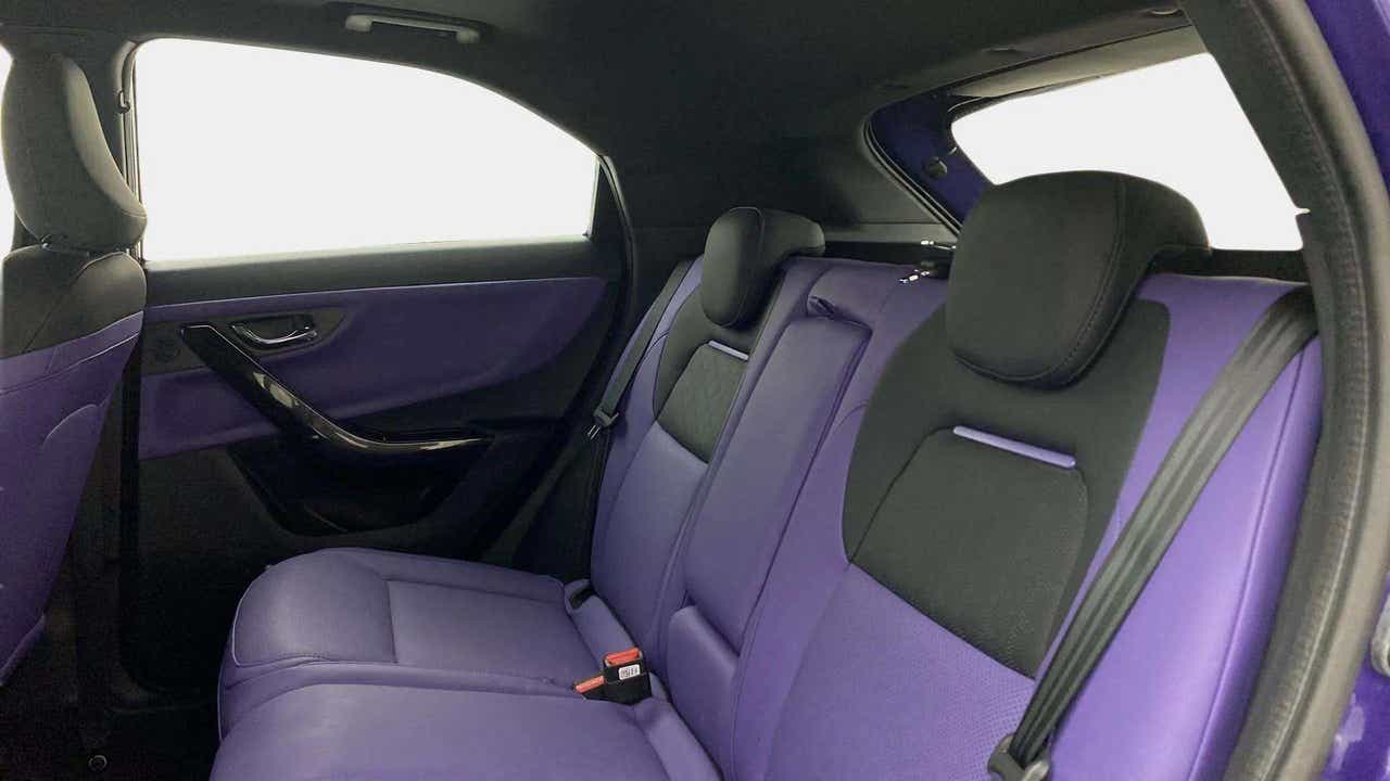 Rear seat interior view of a Tata Nexon 2017-2023