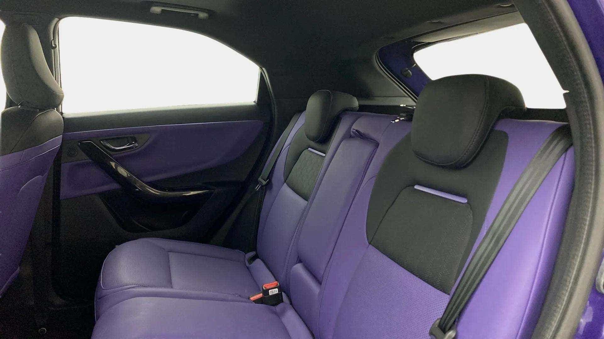 Rear seat interior view of a Tata Nexon 2017-2023