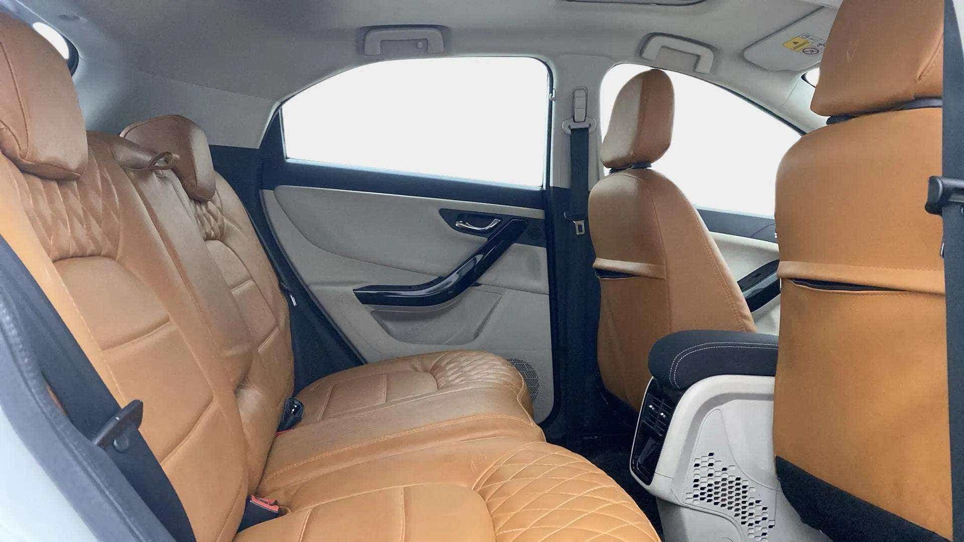 Rear seat interior view of a Tata Nexon 2017-2023