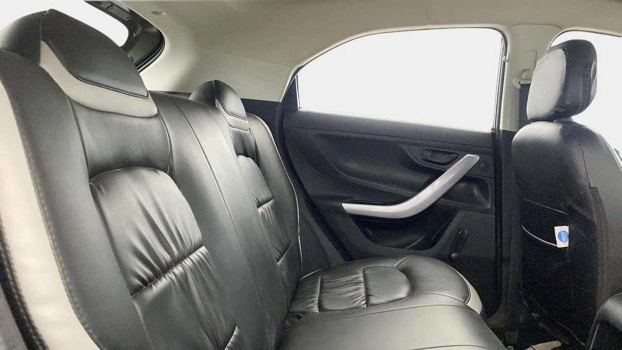 Rear seat interior view of a Tata Nexon 2017-2023