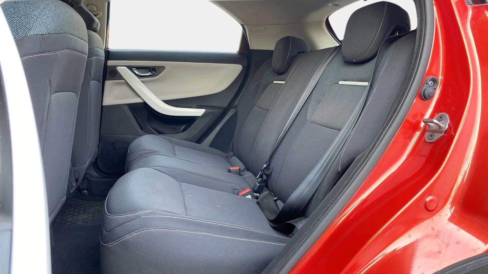 Rear seat view of a Tata Nexon 2017-2023