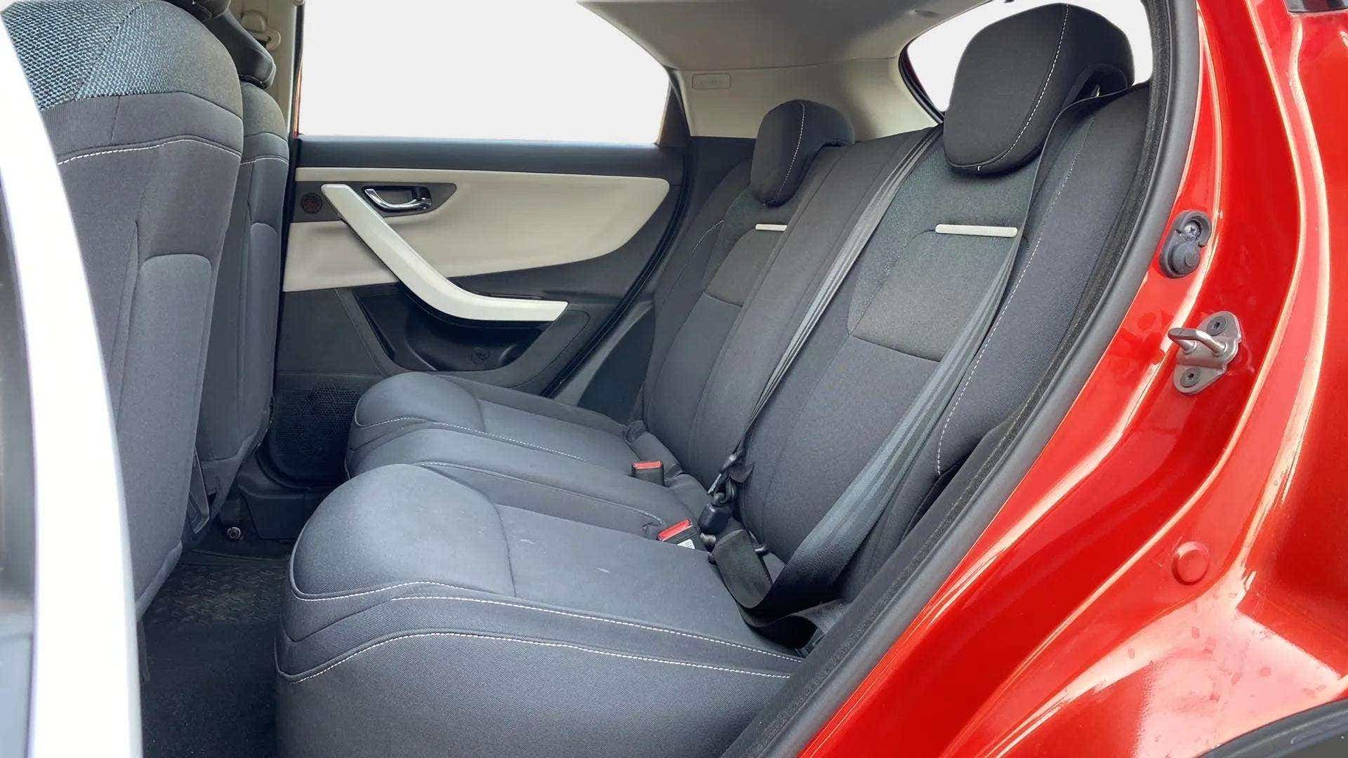 Rear seat view of a Tata Nexon 2017-2023
