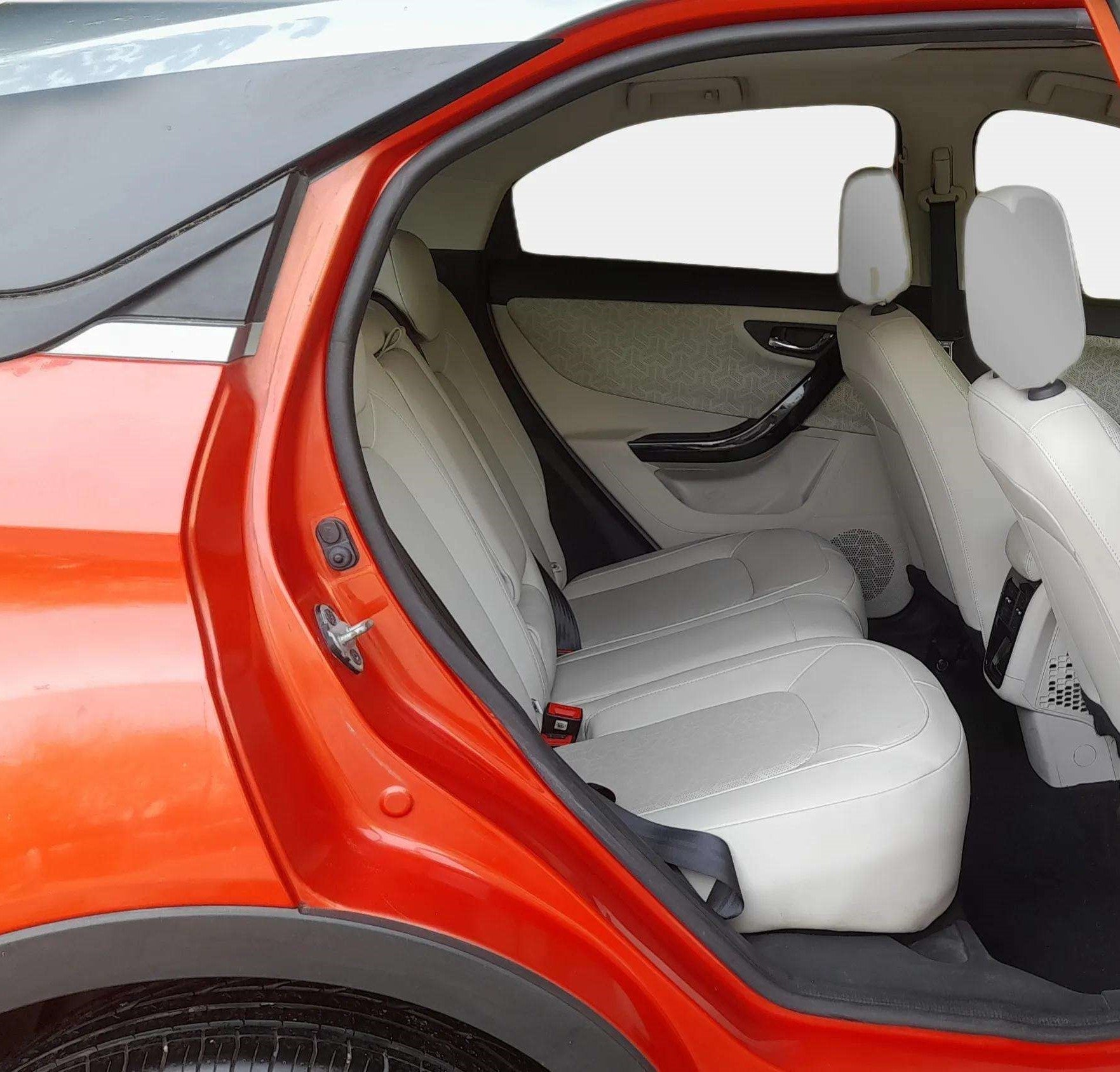 Rear seat view of a tata nexon 2017-2023