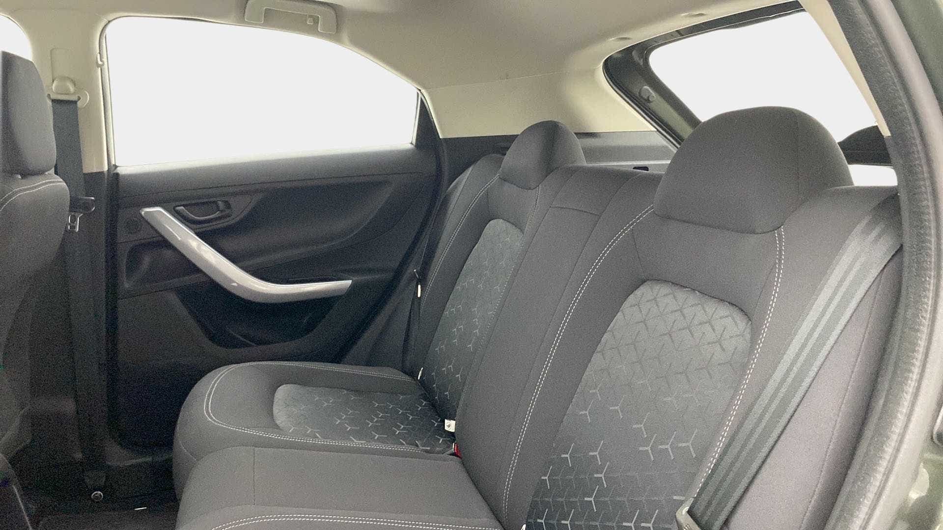 Rear seat view of a Tata Nexon 2017-2023