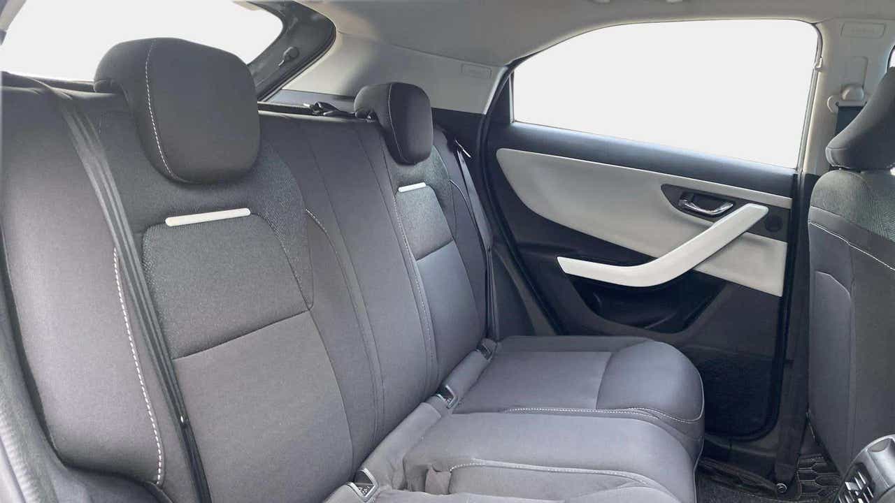 Rear seat view of a Tata Nexon