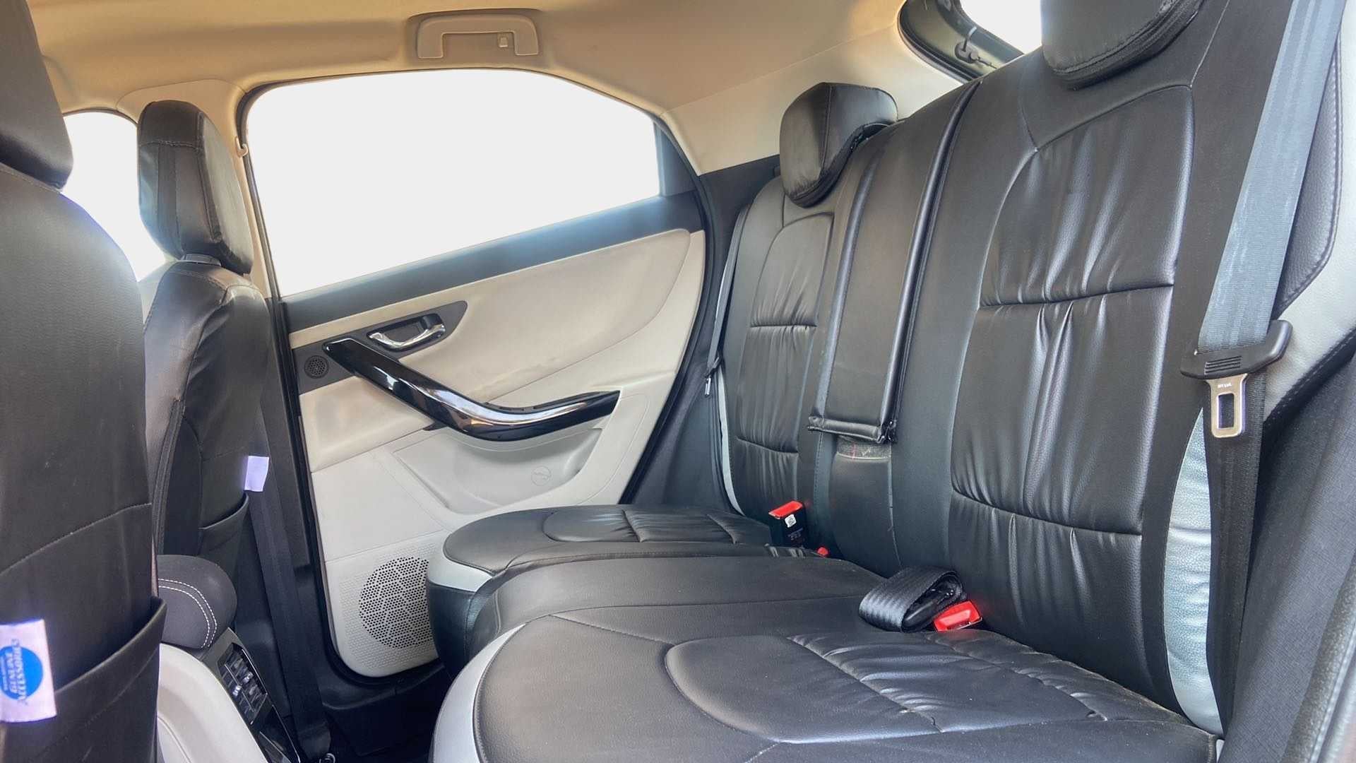 Rear seat view of a Tata Nexon 2017-2023