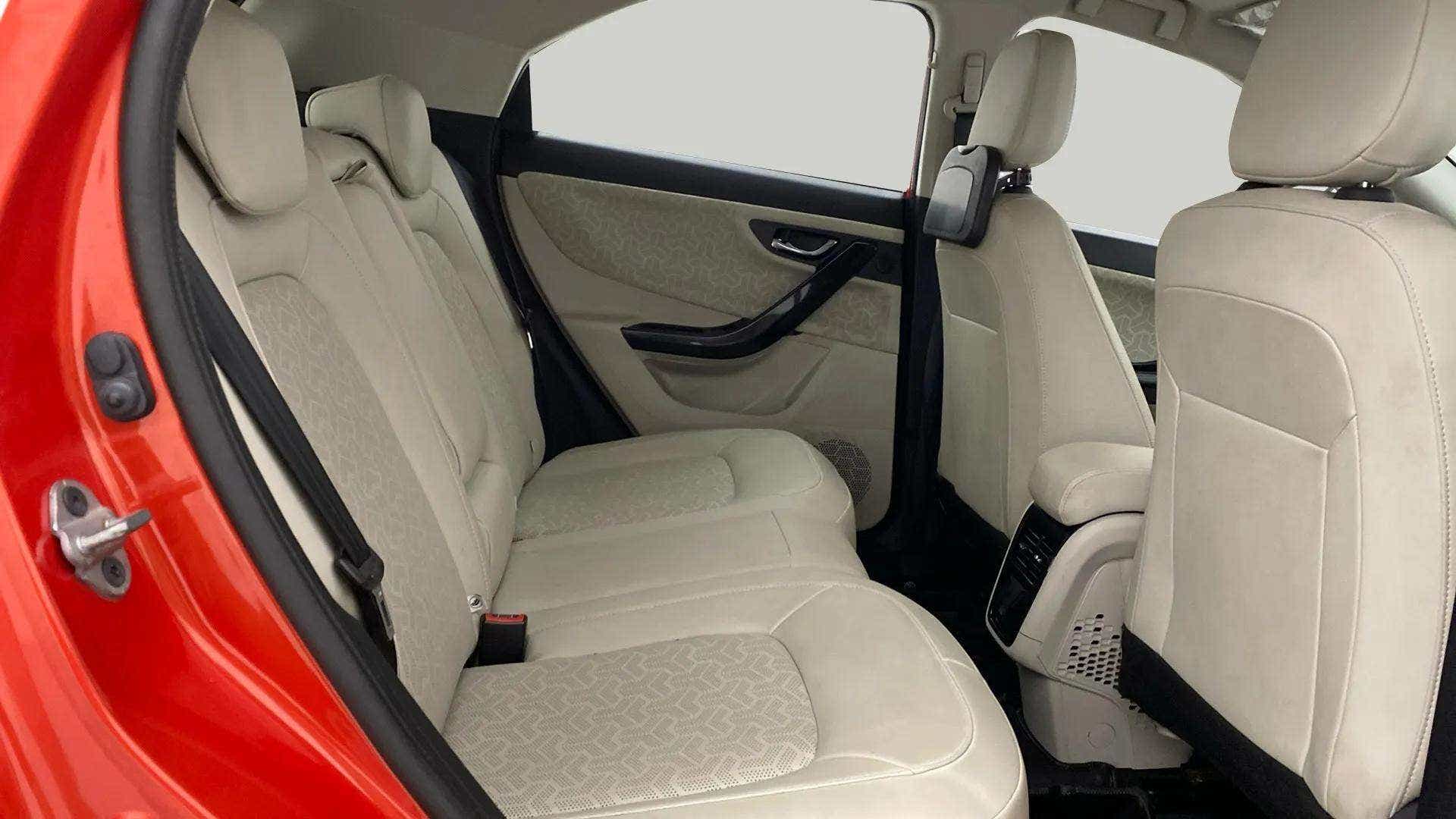 Rear seat view of a Tata Nexon 2017-2023