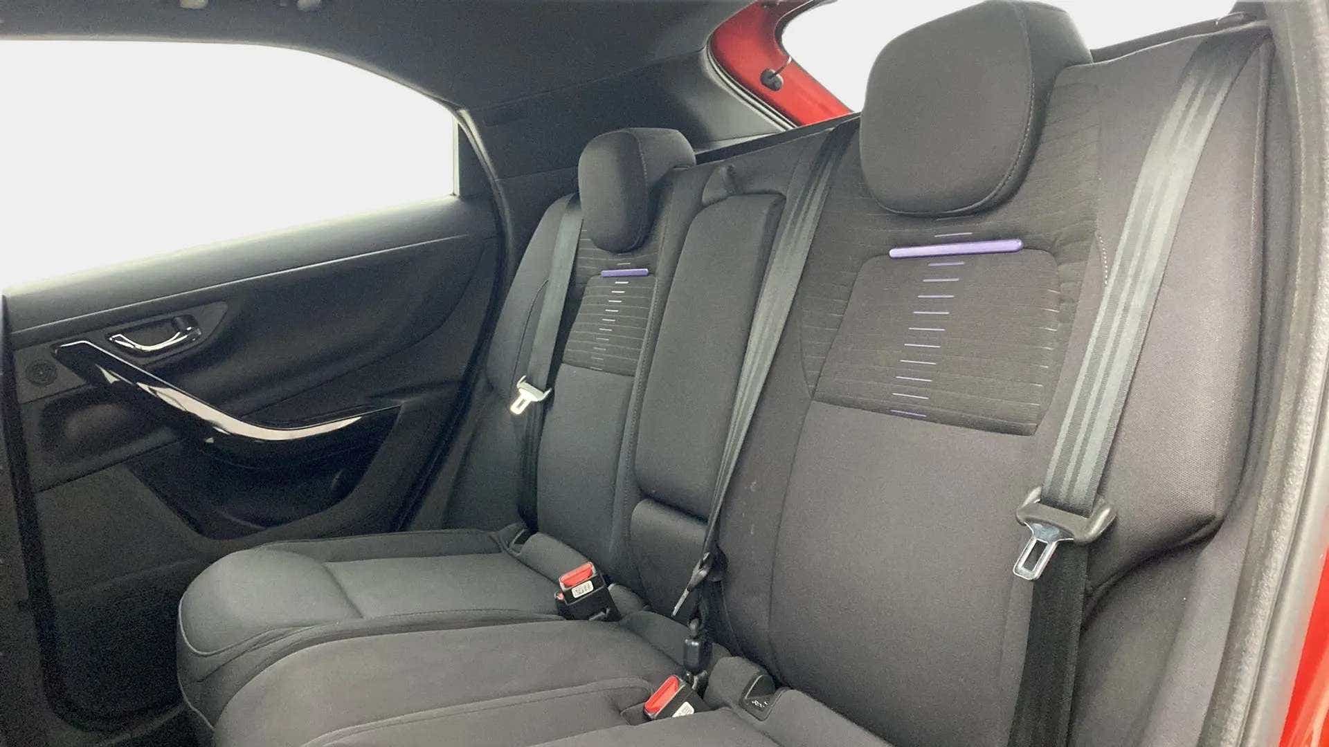 Rear seat view of a Tata Nexon 2017-2023