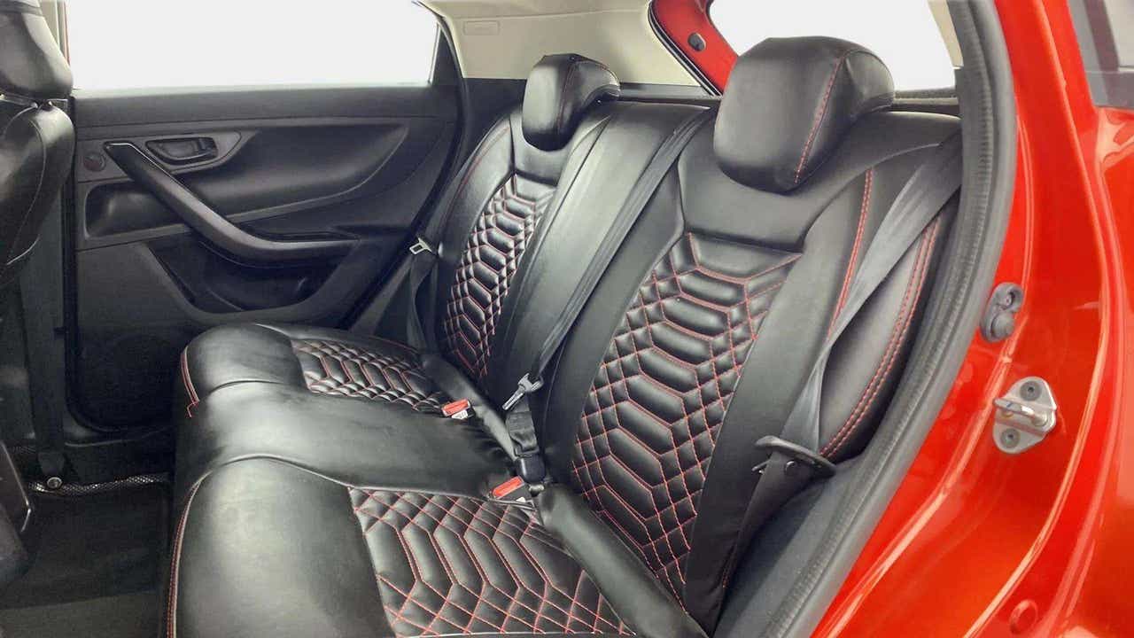 Rear seat view of a Tata Nexon