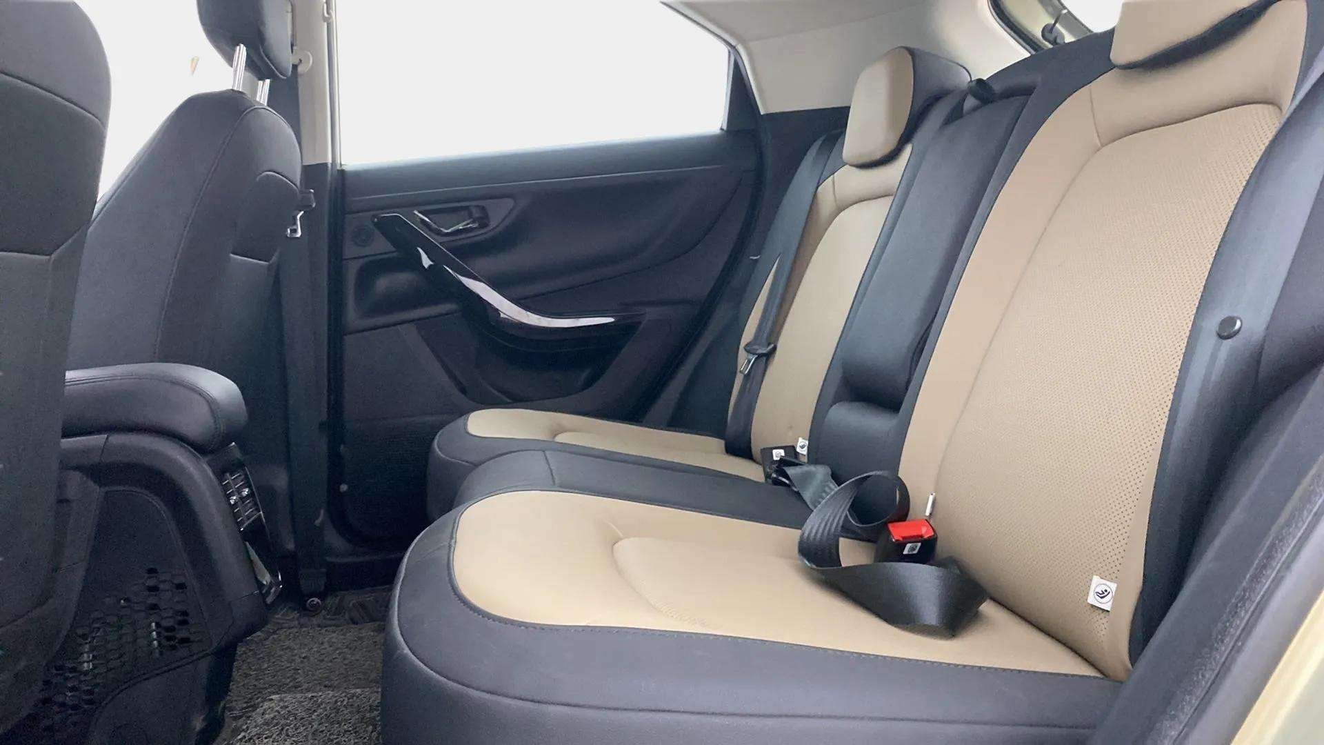Rear seat view of a Tata Nexon 2017-2023