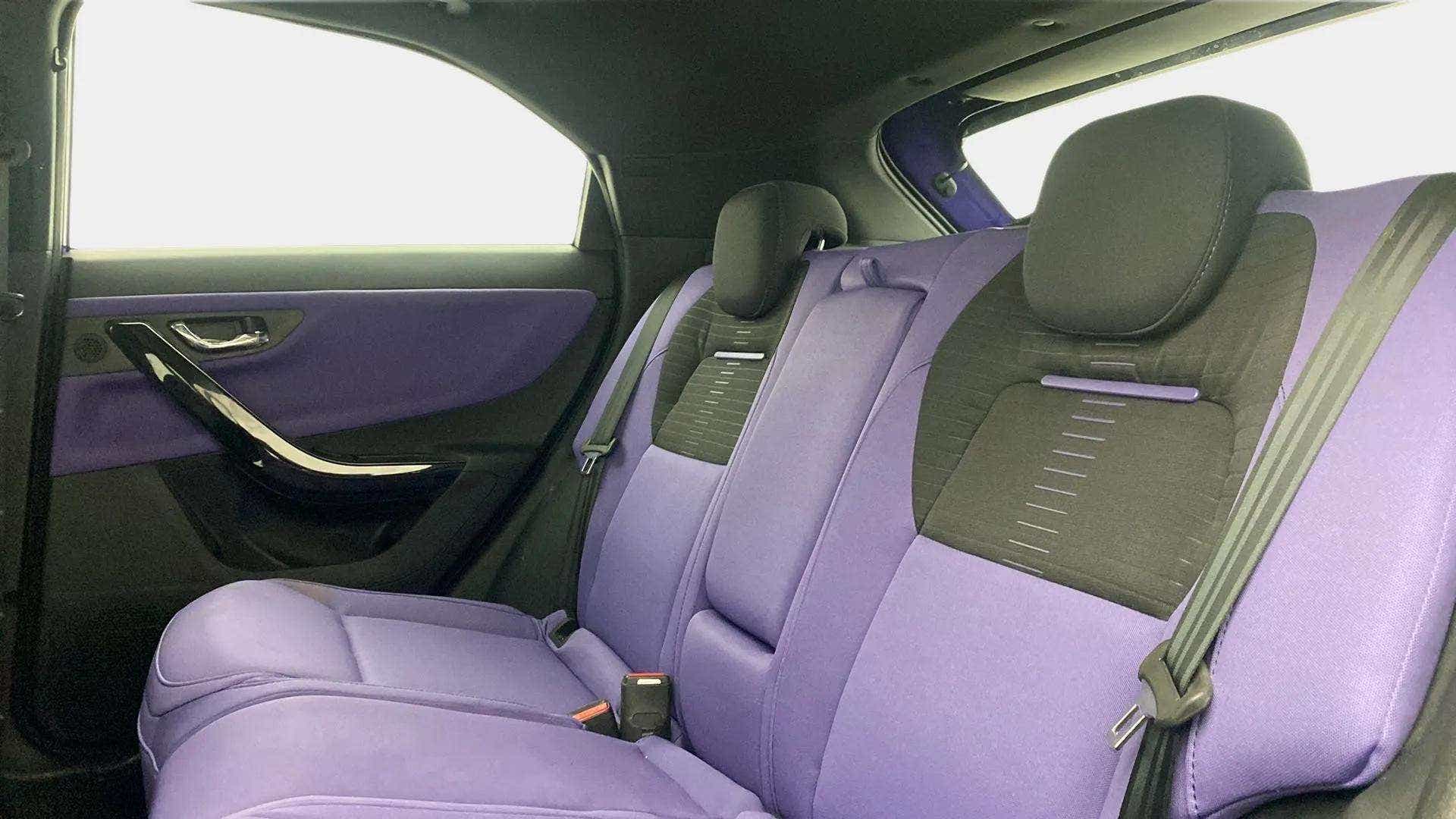 Rear seat view of a Tata Nexon 2017-2023