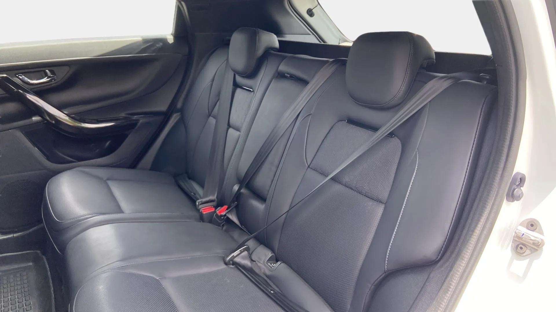 Rear seat view of a Tata Nexon