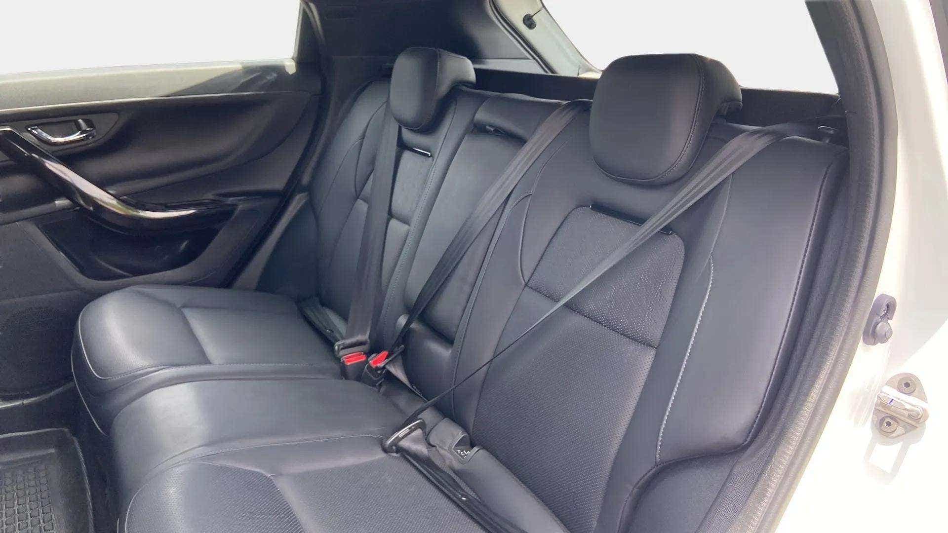 Rear seat view of a Tata Nexon