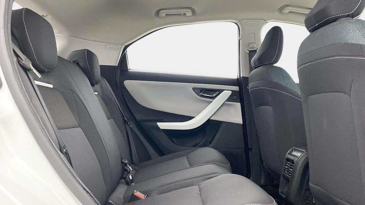 Rear seat interior of a Tata Nexon