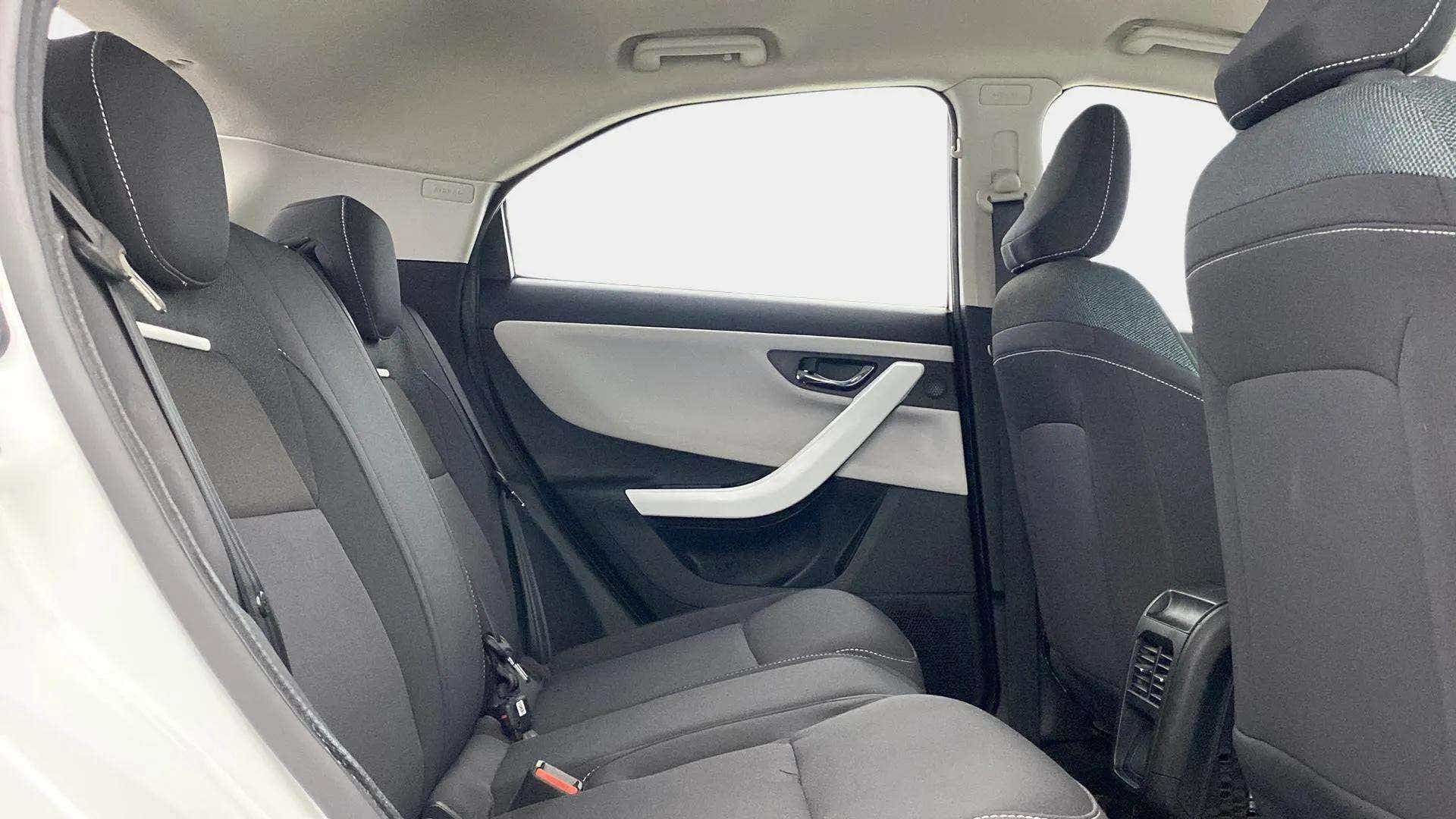 Rear seat interior of a Tata Nexon