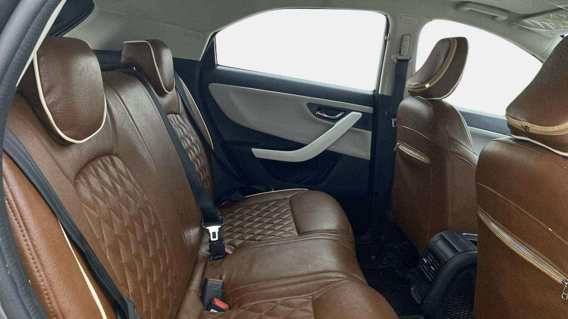Rear seat interior of a Tata Nexon
