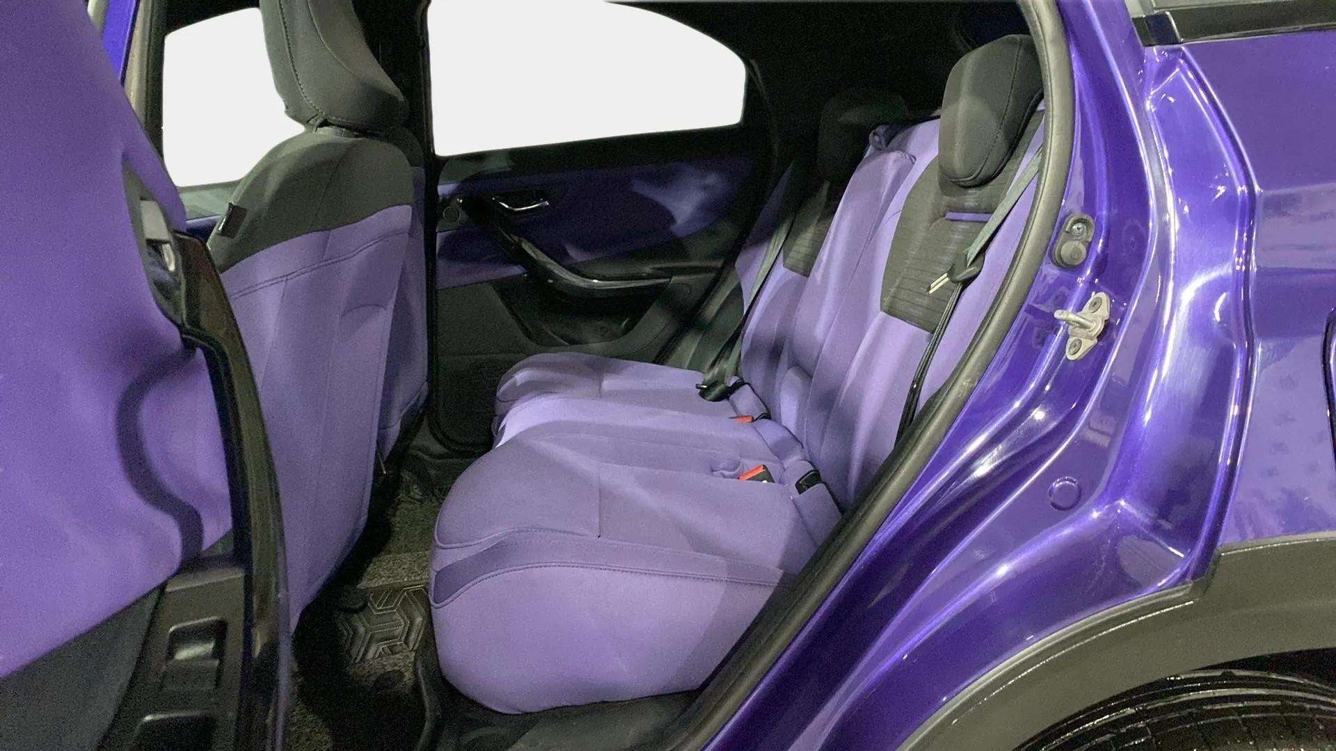 Rear seat view of a Tata Nexon 2017-2023