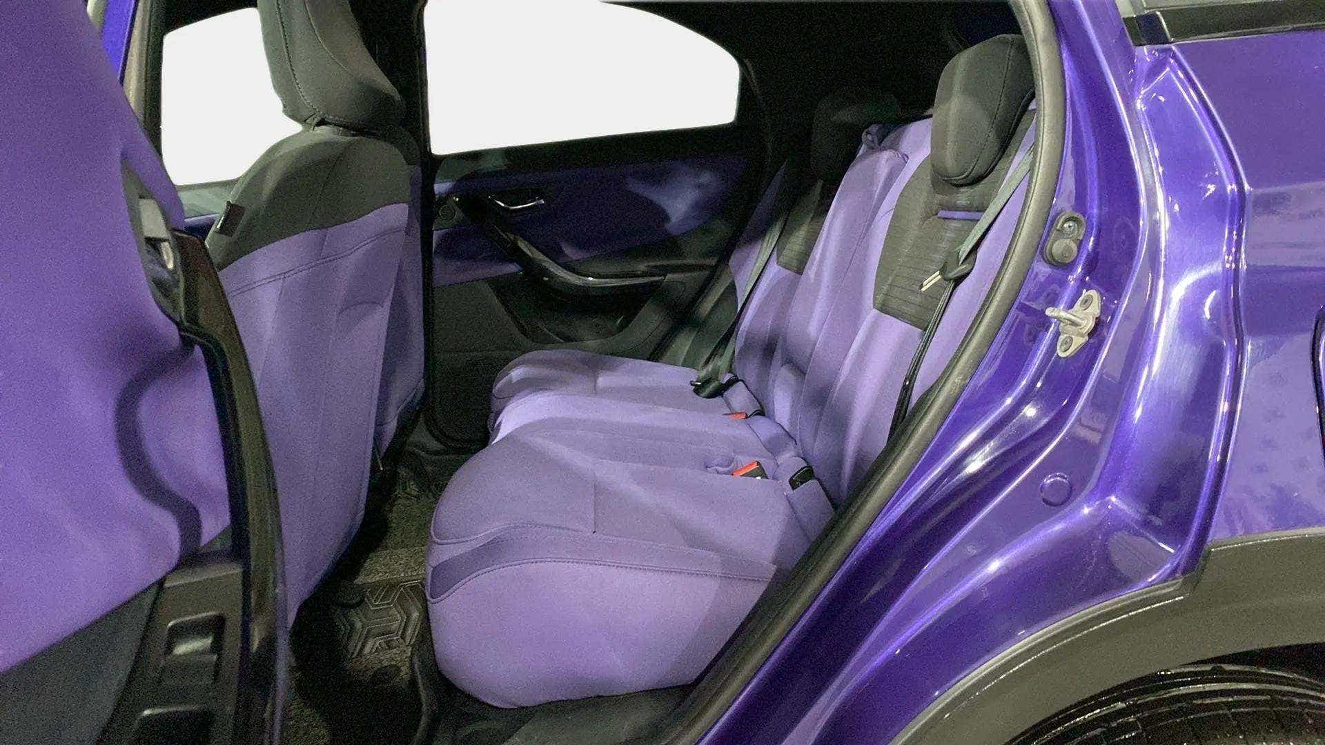 Rear seat view of a Tata Nexon 2017-2023
