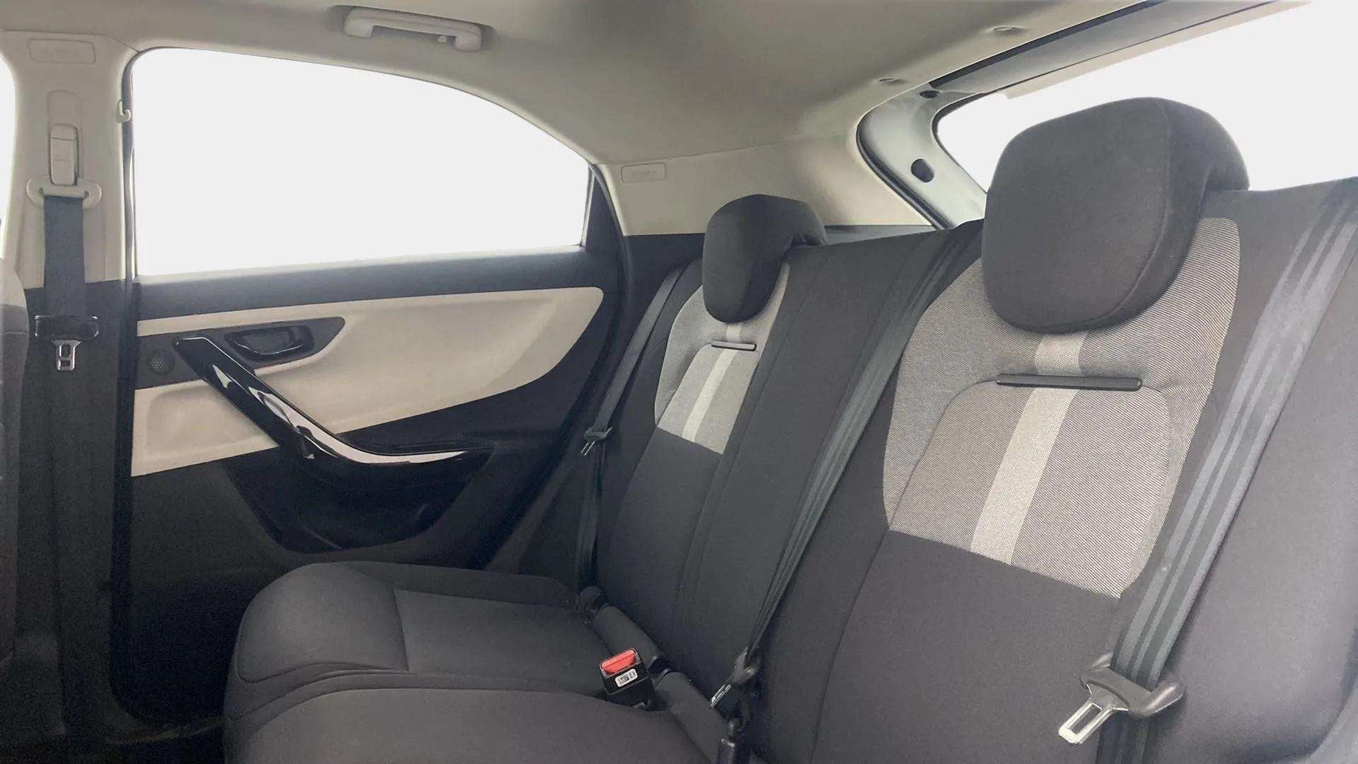 Rear seat view of a Tata Nexon 2017-2023