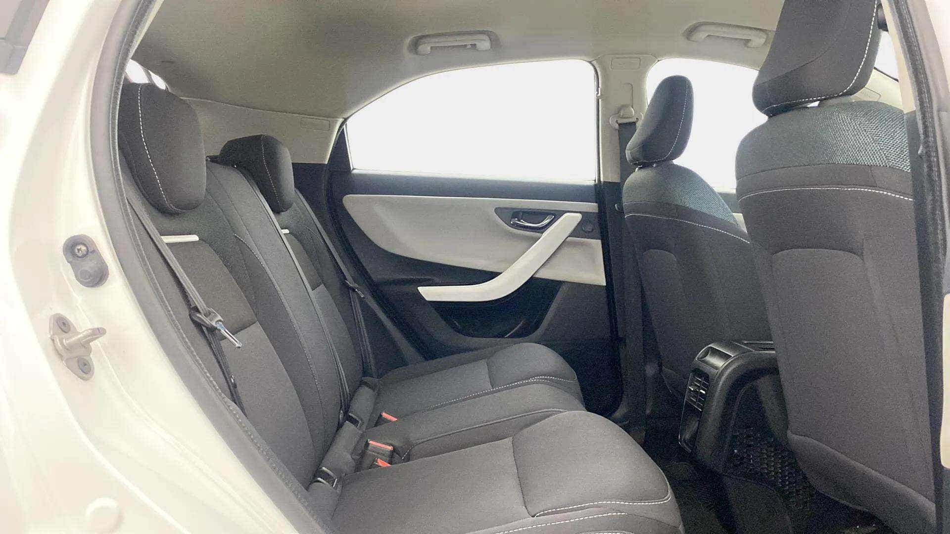 Rear seat interior of a Tata Nexon