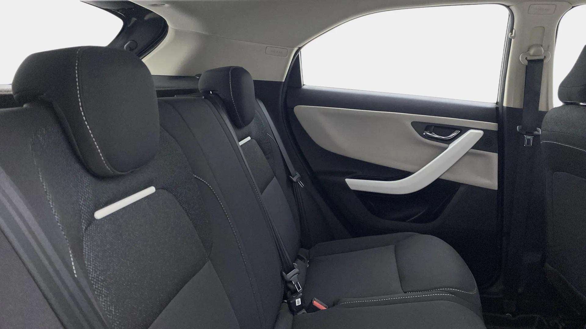 Rear seat view of a Tata Nexon