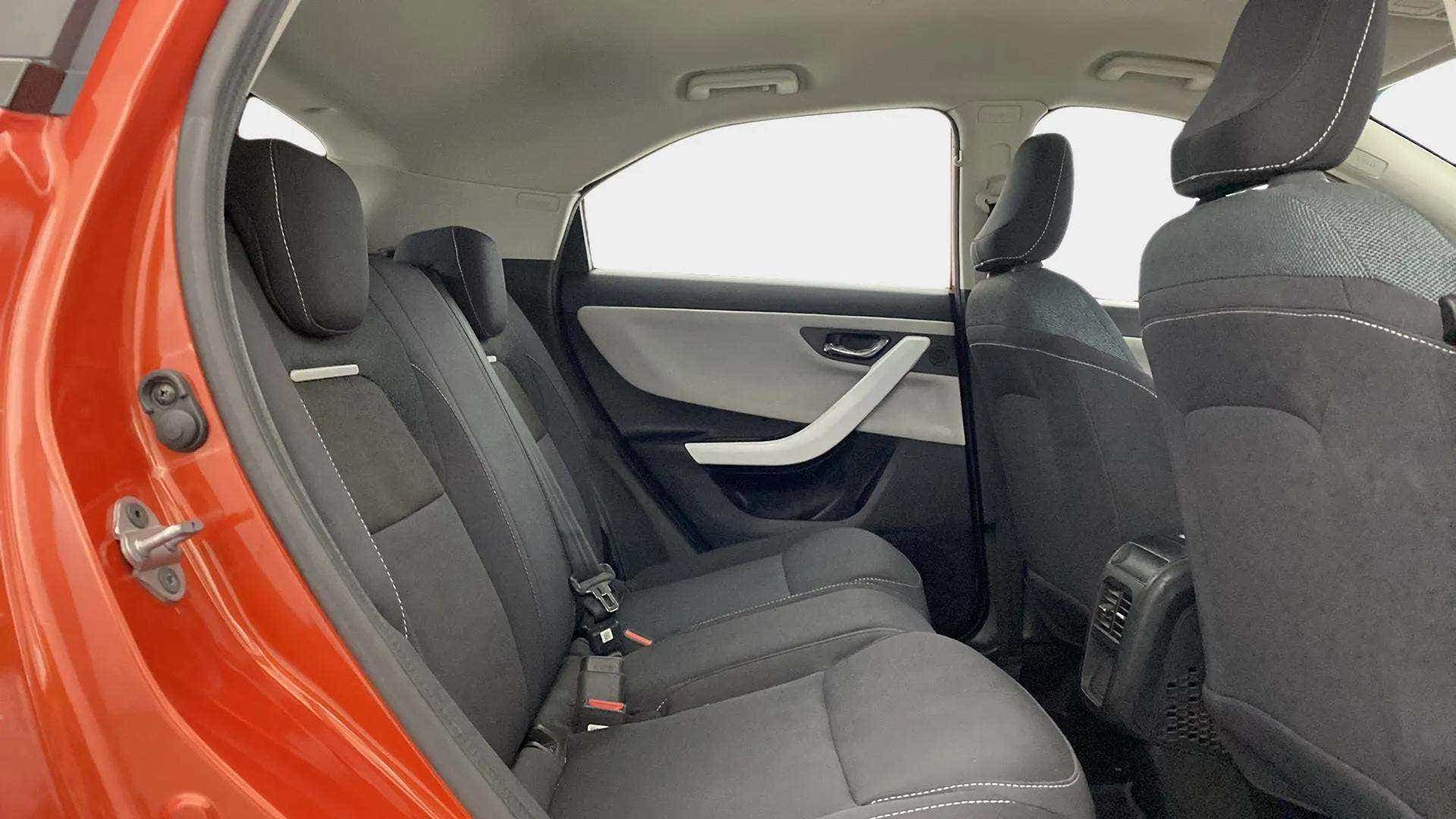 Rear seat view of a Tata Nexon