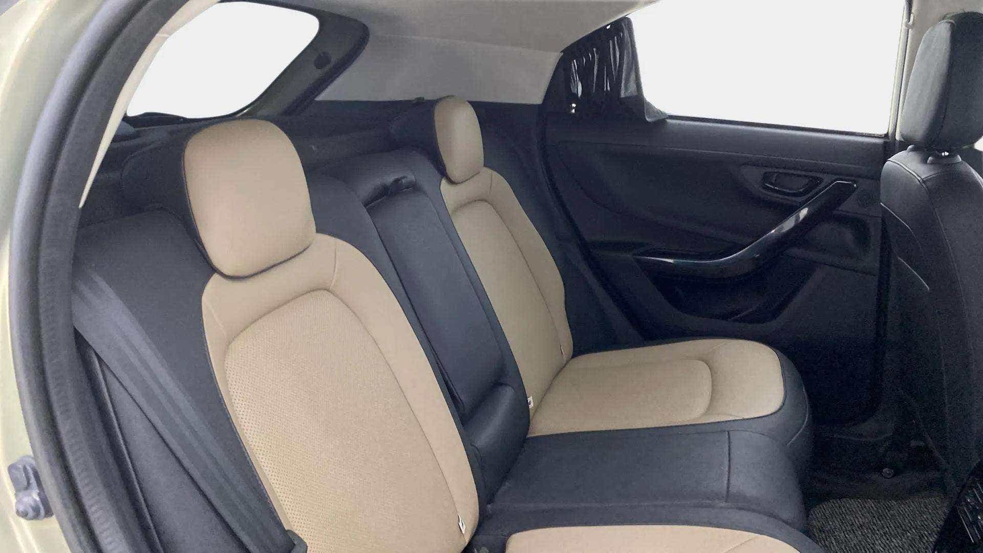 Rear seat area of a Tata Nexon 2017-2023