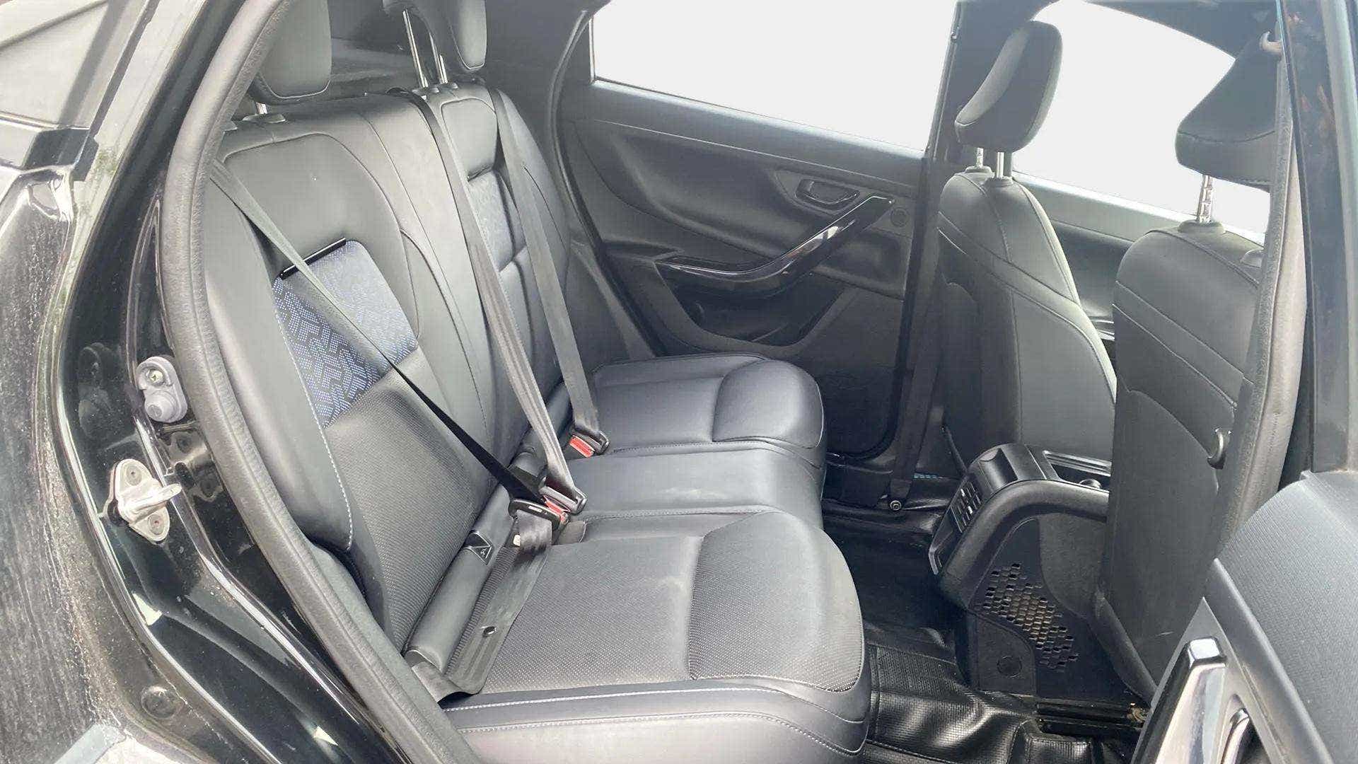 Rear seat view of a Tata Nexon