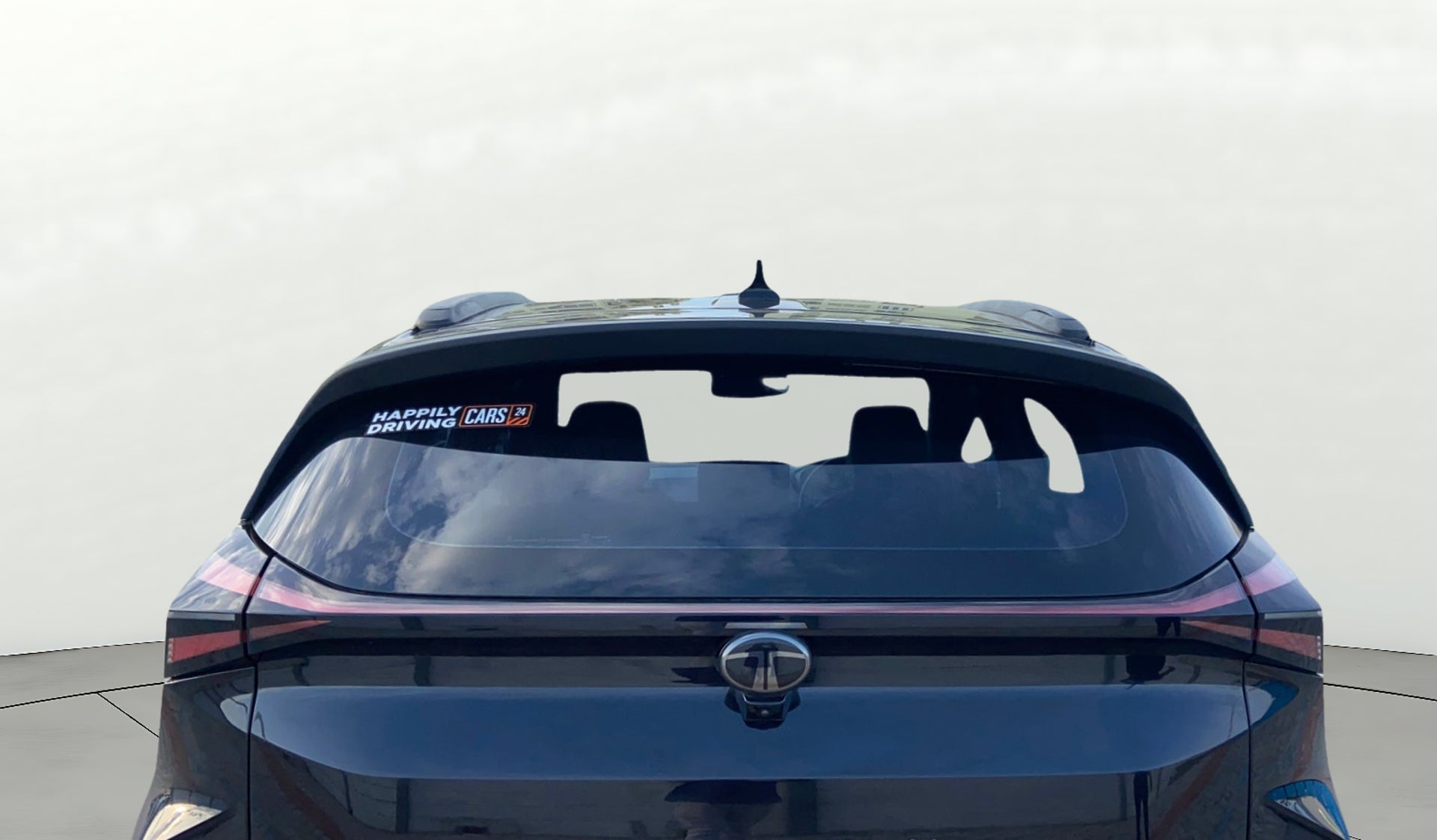 Rear view of a Tata Nexon