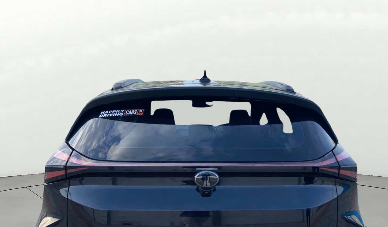 Rear view of a Tata Nexon
